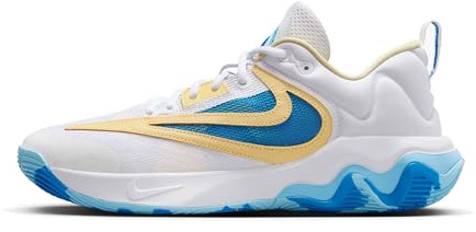 Nike Giannis Immortality 3, Zapatillas de Baloncesto Hombre, White Lt Photo Blue Lt Laser Naranja, 41 EU