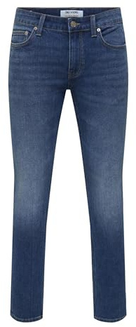 ONLY & SONS Onswarp Skinny Destroy Pim DNM, Blu Jeans Scuro, 31W x 34L Uomo