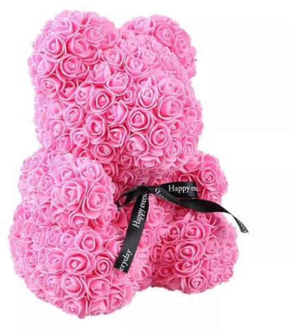 Romantic Bear Rose Valentine’s Day Presents for Her, Flower Bear, Birthday Presents for Women Wife Girlfriend Mom, and Presents for Valentine’s Day Anniversary Women Day (Pink)
