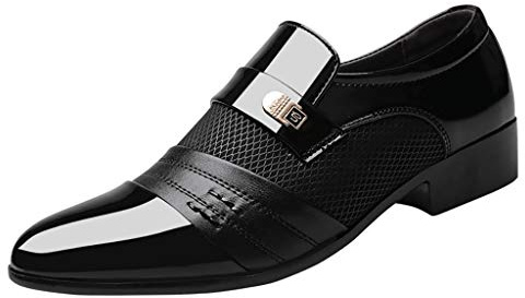 Chaussure Homme Cuir à Bout Pointu Business Casual Chaussures De Ville Homme À Lacets Affaires Mode Confortables Chaussures de travail noir Formelles Habillées Derby Oxford Pour Bureau Costume Mariage
