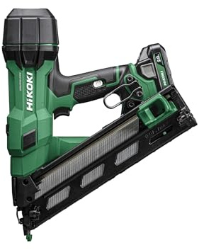 Hikoki NT1865DAAJXZ 15Ga Angled Finishing Nailer 18V 2 x 2.0Ah, Lightweight Design Makes it Easy to use.