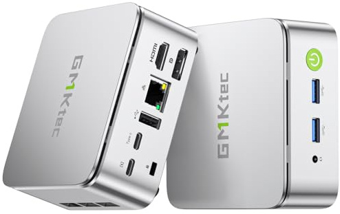 GMKtec Mini PC Ryzen 5 3500U (Mejor Que N150), 16GB RAM 1TB SSD, LAN 2.5GbE, WiFi, BT, USB-C, DP, Soporte Triple Pantalla 4K, Ordenador de Escritorio para Oficina y Hogar Nucbox G10