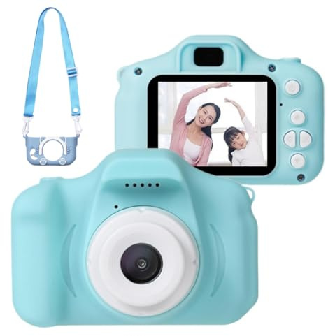 Appareil Photo pour Enfant - Passion Bébé(Vert,SD 32GB+Étui en Silicone)