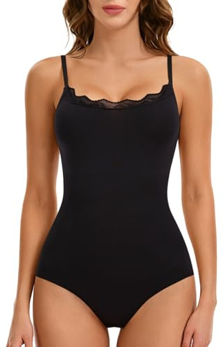 Joyshaper Women Lace Shapewear Bodysuit Tummy Control Full Body Shaper Tops | Shaping Leotard Tops Waist Trainer