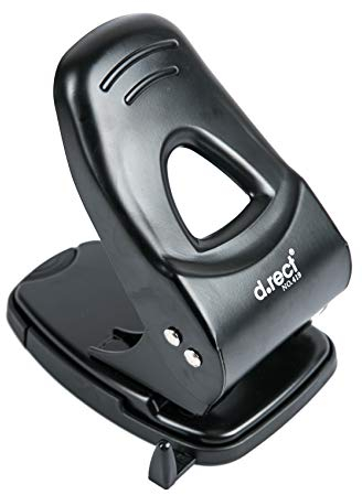 D.RECT 0419 Locher 65 Blatt | Papierlocher | Bürolocher | Anschlagschiene mit Formatvorgaben 65 Blatt