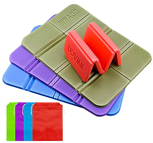 CAPRICIOUS 4 STK Sitzkissen Wasserdicht Outdoor Sitzunterlage Faltbar Sitzkissen Strand Kinder und Erwachsene Geschenke für Wanderer