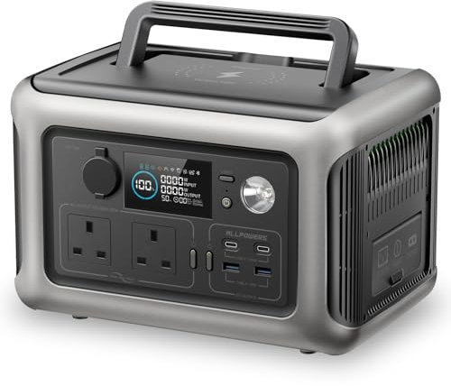 ALLPOWERS VOLIX P300 Portable Power Station, 256Wh LiFePO4 Battery, 300W Solar Generator, <20ms UPS, 100W USB-C Output, 4000 Charge Cycles for Camping Outdoor Travel Emergencies Gaming Festivals