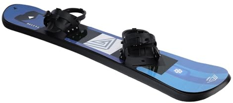 Tulkdexi Snowboard per bambini in plastica blu, per principianti, bidirezionale, con attacchi a cricchetto