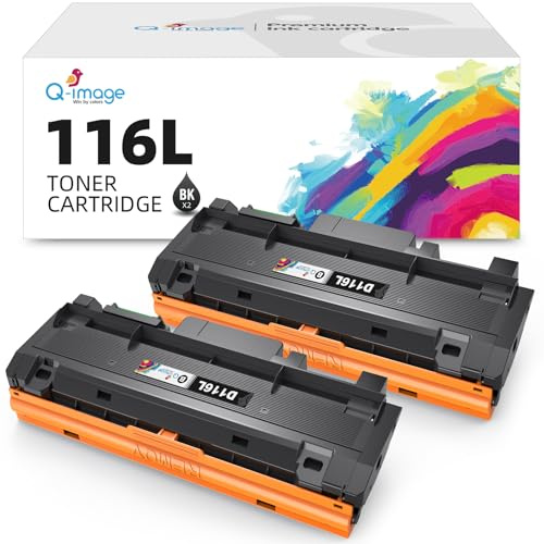 Q-image MLT-D116L Toner Compatibili per Samsung MLT D116L D116S per Samsung Xpress M2675F M2885FW M2835DW M2825DW M2825ND M2675FN M2625D M2875FD M2875FW M2835 M2885 M2675 (Nero, 2-Pack)