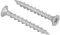 Yanuojie 4.5x25.4mm Silver Drywall Nails Self Tapping Cross Countersunk Head Wood Screws plasterboard screws for Plastic Wood Soft Metal Home DIY(100pcs)