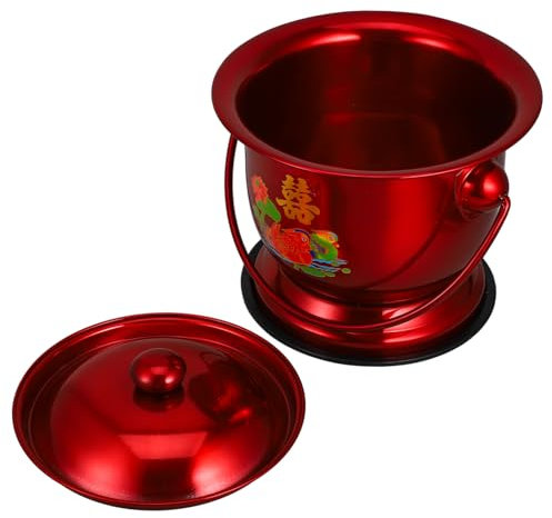 FOMIYES Pot De Chambre Acier Inoxydable Robuste Pour Adultes Seniors Et Femmes Enceintes Urinoir Portable Ergonomique Bedside Urinals for Men Avec Couvercle Et Base Antidérapante Pour