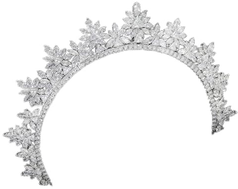 Hair Jewelry Crown for Women Wedding Hair Accessories Zircon and Crowns Cubic Zirconia Diadem Princess Pageant Headband Bridal Jewelry,E