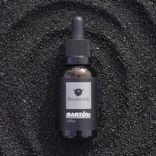 Blackbeards Bartöl Silber – Ohne Duft – Duftneutral & Parfümfrei – Bartpflege für Allergiker & empfindliche Haut – Hilft gegen trockene Haut und Haare – Gegen Juckreiz – Vegan & Handgemacht