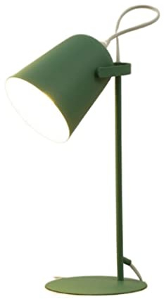 Lampada da tavolo moderna a LED, lampade da tavolo in ferro, protezione per gli occhi, lampada da scrivania per studenti a led senza strobos lampada da comodino creativa per ragazza per casa (Grün)