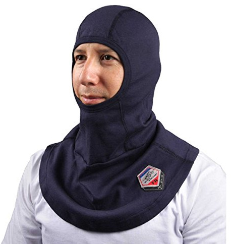 Black Stallion - AH1520-NV AH1520 TruGuard 200 Arc Rated FR Cotton Balaclava One S Blue