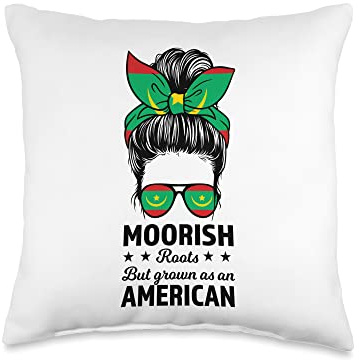 Moorish roots but grown as an American Moors Sri Lanka Throw Pillow