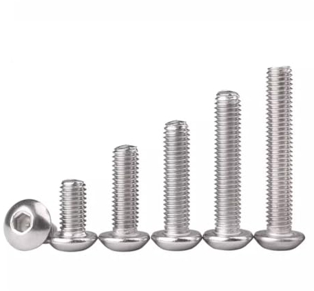 Foyoram Tornillos de cabeza semirredonda UNC con hexágono interior, acero inoxidable, 50 unidades, rosca 4#-40, tornillos con cabeza semicircular con hexágono interior ANSI/ASME B 18.3