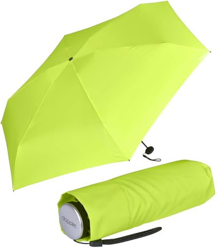 Doppler Super Mini Fiber Compact Taschenschirm extem leicht und klein - lime punch