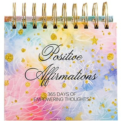 ETUCYNG motiverande bordskalender, inspirerande skrivbordskalender – inspirerande citat skrivbordskalender | inspirerande stående kalender för kvinnor, daglig affirmation bordskalender,