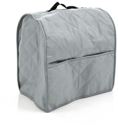 Cubierta de la batidora de pie, cubierta de polvo protectora con accesorios de electrodomésticos de cocina de limpieza de bolsillo para la batidora de cocina (Gray)