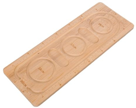 Jiuvaso Vassoio portaoggetti in Legno per collane e Braccialetti, per Creare Perline, Caviglie, Gioielli Fai da Te, 16 Centimetri 17