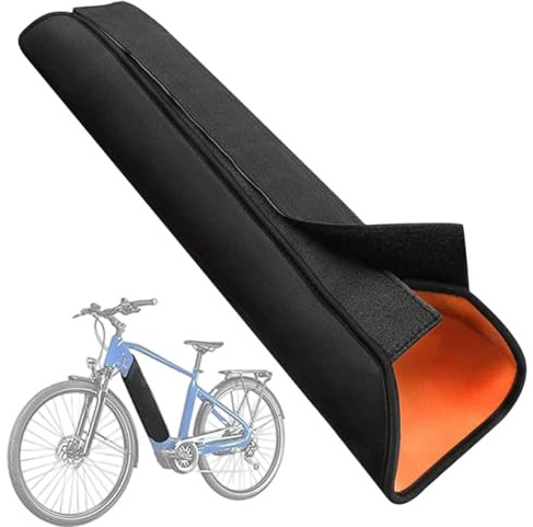 HUANR Néoprène Protection Batterie Velo Electrique, Résistant au Froid Aache Batterie pour Vélo Électrique, Housse Batteries Velo Electrique Convient aux Cadres de Circonférence de 28 à 36 cm