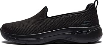 Skechers Women's 124401 Low-Top Sneakers, Black, 4 UK