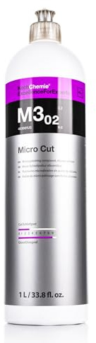 Koch Chemie - Compuesto de pulido de microcorte, sin silicona y aceite; eliminación permanente de hologramas, arañazos finos y marcas de lijado al tamaño de grano P3000; acabado brillante (1 litro)