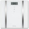 medisana BS 483 digitale Körperanalysewaage, Personenwaage, Körperfettwaage, Messung von Körperfett, Körperwasser, Muskelmasse & Knochengewicht, Bis 180 kg, Weiß / Silber
