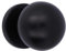 Amig - Pomello per porta | Realizzato in acciaio inossidabile | Maniglia: Ø70 mm | Nero | Resistente allo sfregamento, alla ruggine e alla corrosione