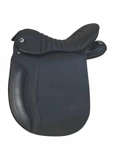 AMKA Kaltblutsattel 18 Zoll Wanderreitsattel mit weichem Rippsitz extra breit 36-42 Zoll