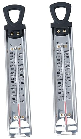 HOLIDYOYO 2 Pz Termometro Per Caramelle Sciroppo Per Termometro Da Cucina Termometro Per Sciroppo Zucchero Scala Rilevatore Di Temperatura Dello Sciroppo Termometro Per Marmellata Caramella