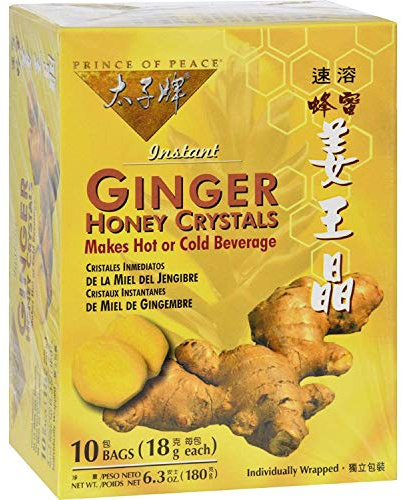 Prince Of Peace Prince de la Paix Cristaux Ginger miel - 10 sachets de thé