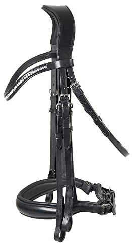 PFIFF 102710 Anatomischer Kandarenzaum Kilian, schwarz, Cob