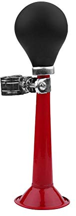 VGEBY Fahrradhupe, Klassische Fahrradhupe aus langlebigem Metall mit Metallrahmen für Mountainbikes (rot)