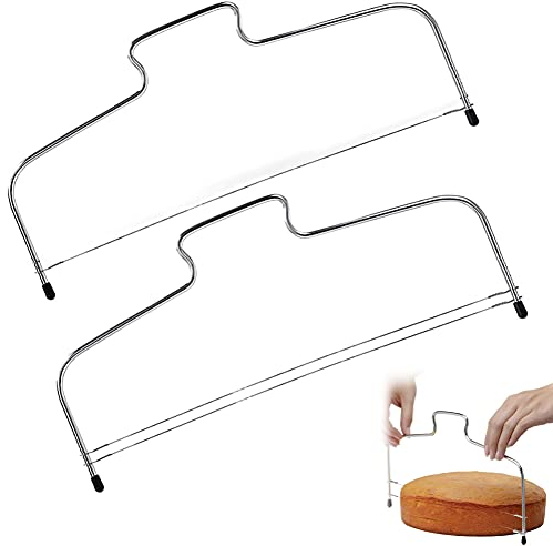 PHIEZC (1 pezzi) Divisore per base torta,taglio torta,coltello per torta in acciaio inossidabile per cucina,pasticceria,lavabile in lavastoviglie,32 cm,argento