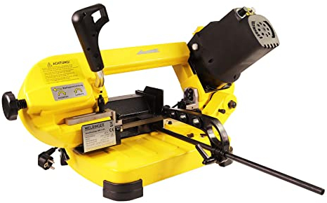 WELDINGER MBS 1435 Metallbandsäge 400 W Motor variable Geschwindigkeit 5 Jahre Garantie (Metallsäge)