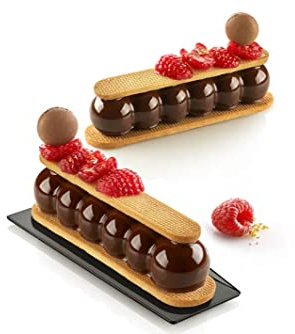 Silikomart S.r.l. Silikomart - Stampo in silicone per tartufo Eclair 75, con stampino