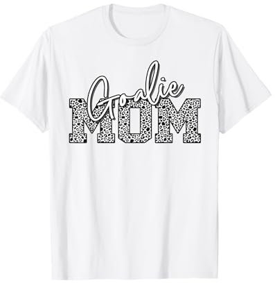 Damen Torwart Hockey Mom Leopard Print für Mütter T-Shirt