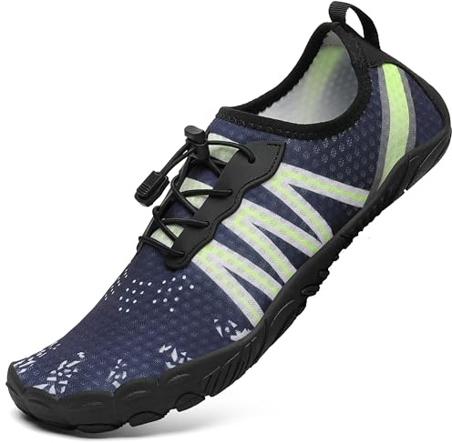 Mishansha Barefoot Escarpines Hombre Verano Zapatos de Agua Mujer Azul Oscuro 43