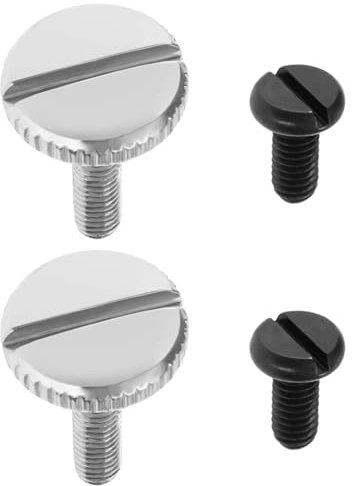 LT Easiyl 4 Pezzi Viti Per Orlatura Per Macchina Da Cucire Viti Per Piedino Per La Maggior Parte Delle Macchine Da Cucire Industriali Ad Ago Singolo Viti A Testa Larga Viti Di Fissaggio Nere