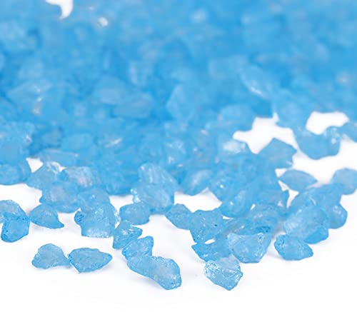 ZPSHYD Dekosteine Mini Glaskies Dekosteine für Topfpflanze Moos Mikrolandschaft blau 1 Beutel