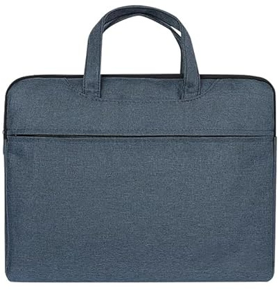 XHY Document Bag Oxford Waterproof Book Bag for School A4 Zipper File Bags Books PAD Files Storage Portable Commuter Bags for Men & Women (Blue)