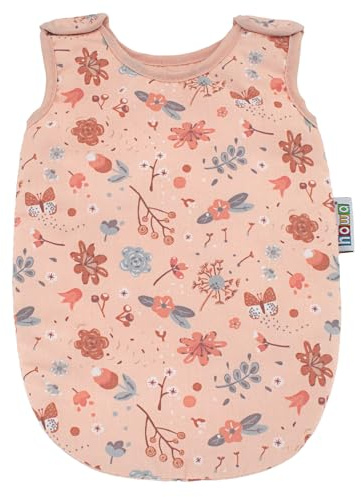 howa Sac de couchage pour poupées jusqu'à 48 cm - Accessoires pour poupée - Sac de couchage pour poupée - Tissu doux rembourré avec motif floral 29624