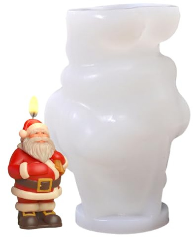 Moldes Navideños para Velas - Moldeo 3D Con Resina - Molde Navideño De Resina Y Hormigón | Para Acción De Gracias Otoño Invierno Cumpleaños Mesa