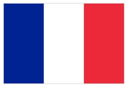 ITCGOB Bandera de Francia 90 x 150 cm, Bandera Nacional Francesa con 2 Ojales Metálicos, Tricolor Resistente a la Intemperie para Exterior e Interior, Decoración para Eventos y Celebraciones