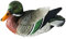 WINBST Schwan-Dekorationen, Wetterfest Harz Schwimmende Ente,Realistische Schwimmen Wilde Ente Außen Garten Teich Lockvogel Gartendekoration 22 * 12cm