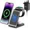3 in 1 Wireless Charging Station,Aluminum Alloy Wireless Charger for Apple Devices,15W Fast Wireless Charging Stand for iPhone 16/15/14/13/12/11,Phone and Watch Charger Stand for Apple Watch,Airpods