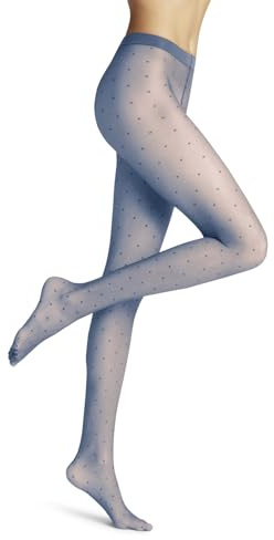 FALKE Women's Dot 15 DEN Tights Sheer Transparent Resistant Pressure-Free