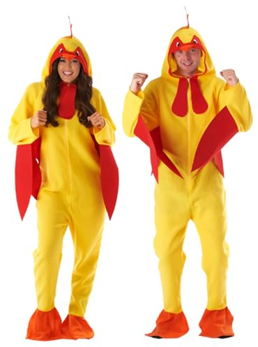 My Illusions Adults Chicken Halloween Mens Stag Do Adults Womens Funny Unisex Fancy Dress Costume (Medium 38-40 Chest)